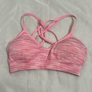 Pink Bralette Lounge Sports Bra